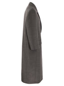 Brunello Cucinelli Cappotto Grigio Scuro