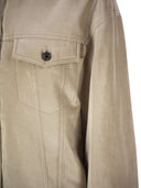 Brunello Cucinelli Four Pocket Jacket In Cotton And Viscose Velvet Sleek With Thermore® Padding And Shiny Tab