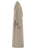 Brunello Cucinelli Lightweight Wool Cloth Coat With Jewellery