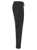 Brunello Cucinelli Cotton Silk Fleece Trousers With "Shiny Pocket"