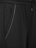 Brunello Cucinelli Cotton Silk Fleece Trousers With "Shiny Pocket"