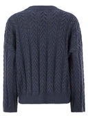 Brunello Cucinelli deslumbrante cable de doble cable jersey