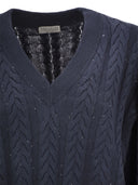 Brunello Cucinelli deslumbrante cable de doble cable jersey