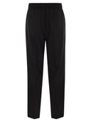 Brunello Cucinelli Leisure Fit Trousers In Virgin Wool Flannel With Drawstring And Double Darts