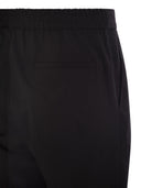 Brunello Cucinelli Leisure Fit Trousers In Virgin Wool Flannel With Drawstring And Double Darts