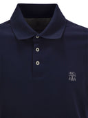 Polo de algodón Brunello Cucinelli con logotipo impreso