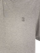 Brunello Cucinelli Cotton Polo Shirt With Printed Logo