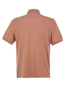 Polo de algodón Brunello Cucinelli con logotipo impreso
