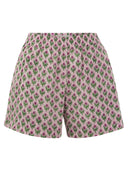 MC2 Saint Barth Meave Cotton Shorts con motivo floreale