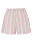 Mc2 Saint Barth Meave Striped Cotton Shorts