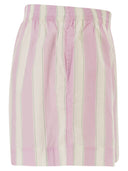 Mc2 Saint Barth Meave Striped Cotton Shorts