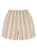 Mc2 Saint Barth Meave Striped Cotton Shorts