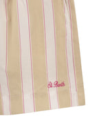 Mc2 Saint Barth Meave Striped Cotton Shorts