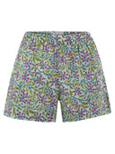 Mc2 Saint Barth Meave Cotton Shorts With Floral Pattern
