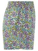 Mc2 Saint Barth Meave Cotton Shorts With Floral Pattern