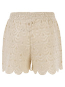 Mc2 Saint Barth Lace Shorts With Sequins