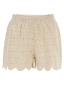 Mc2 Saint Barth Lace Shorts With Sequins