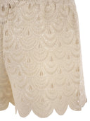 Mc2 Saint Barth Lace Shorts With Sequins