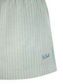 Mc2 Saint Barth Meave Striped Cotton Shorts