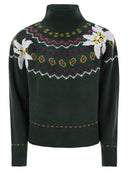 Mc2 Saint Barth Wool Blend Jumper With Embroidery