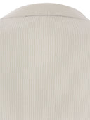 Brunello Cucinelli Alpaca And Cotton Rib Sweater With Moniline