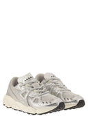 Run Of Leather And Fabric Trainers