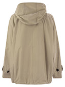 Brunello Cucinelli Techno Cotton Caban With Precious Detail