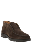 Santoni Suede ankelstøvle uden snørebånd