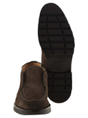 Santoni Suede ankelstøvle uden snørebånd