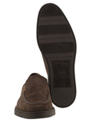 Mocassina in pelle scamosciata Santoni