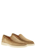 Santoni Suede Moccasin