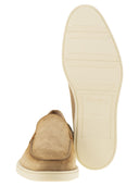 Santoni Suede Moccasin