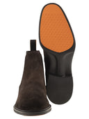 Stivale santoni e facile caviglia in pelle scamosciata