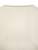 Brunello Cucinelli Viscose And Linen Chevron Waistcoat With Necklace