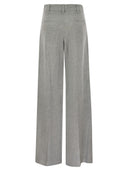 Brunello Cucinelli Sartorial Wide Trousers In Sparkling Linen Canvas