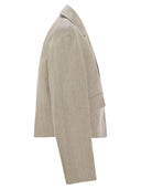Brunello Cucinelli Jacket Style Outerwear In Linen Cover Up With Jewellery