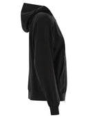 Brunello Cucinelli Lightweight Stretch Cotton Fleece Topwear With Zip, Hood And Shiny Trims