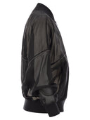 Brunello Cucinelli Baumwoll Organza -Bomberjacke mit glänzenden Verkleidungen