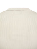Brunello Cucinelli Ribbed Cotton Jersey Top With Monile