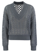 Brunello Cucinelli Mesh Jersey w techno Cotton