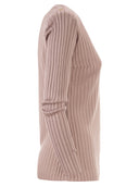 Elisabetta Franchi viscose gebreid overhemd met logodetails