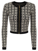Elisabetta Franchi Viscose Jacquard Mini Cardigan