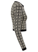 Elisabetta Franchi Viscose Jacquard Mini Cardigan