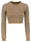 Elisabetta Franchi Sequin Knit Top