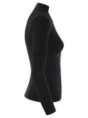 Elisabetta Franchi Sweater viscose côtelé avec boutons de boutons