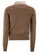 Elisabetta Franchi Knitted Jacket With Shiny Viscose Stripes