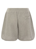 Brunello Cucinelli Sparkling Net Knit Cotton Shorts