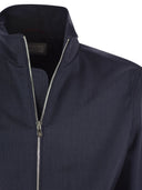 Brunello Cucinelli Bomber Jacket In Membrane Canvas