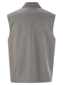 Brunello Cucinelli Sans manche en laine vierge