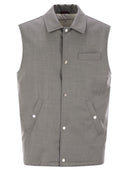 Brunello Cucinelli Sans manche en laine vierge